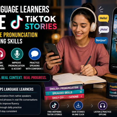 How Language Learners Save TikTok Stories to Practice Pronunciation and Speaking Skills